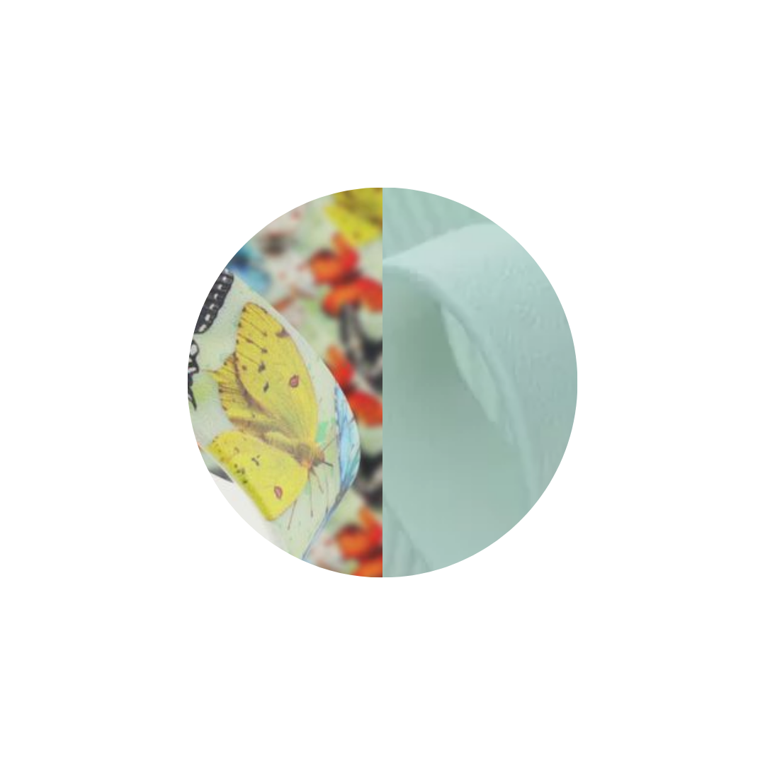 Collier « Papillon » en Biothane – Motif coloré, couleur au choix