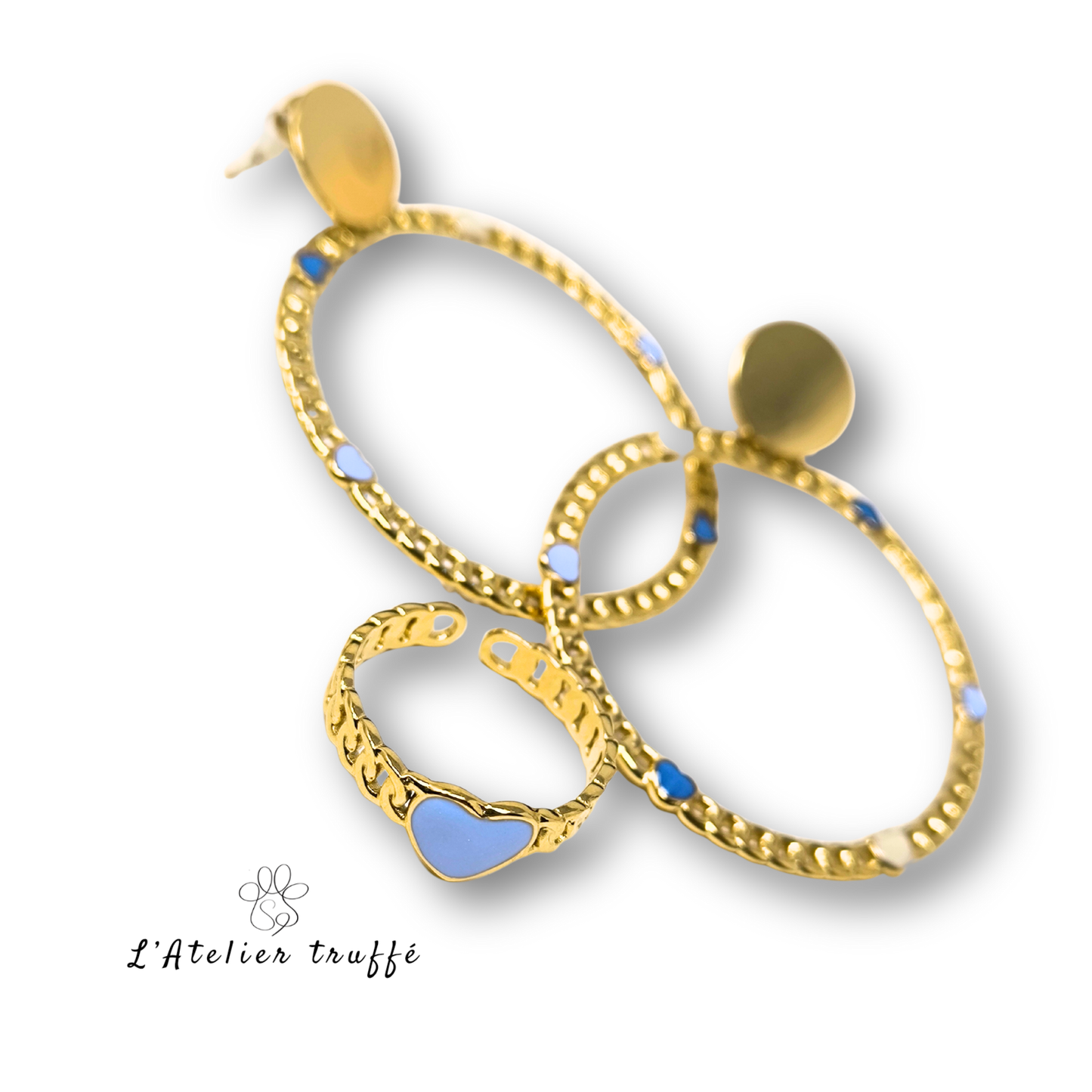 Boucles d’oreilles “Amour doré” – Bohm Paris