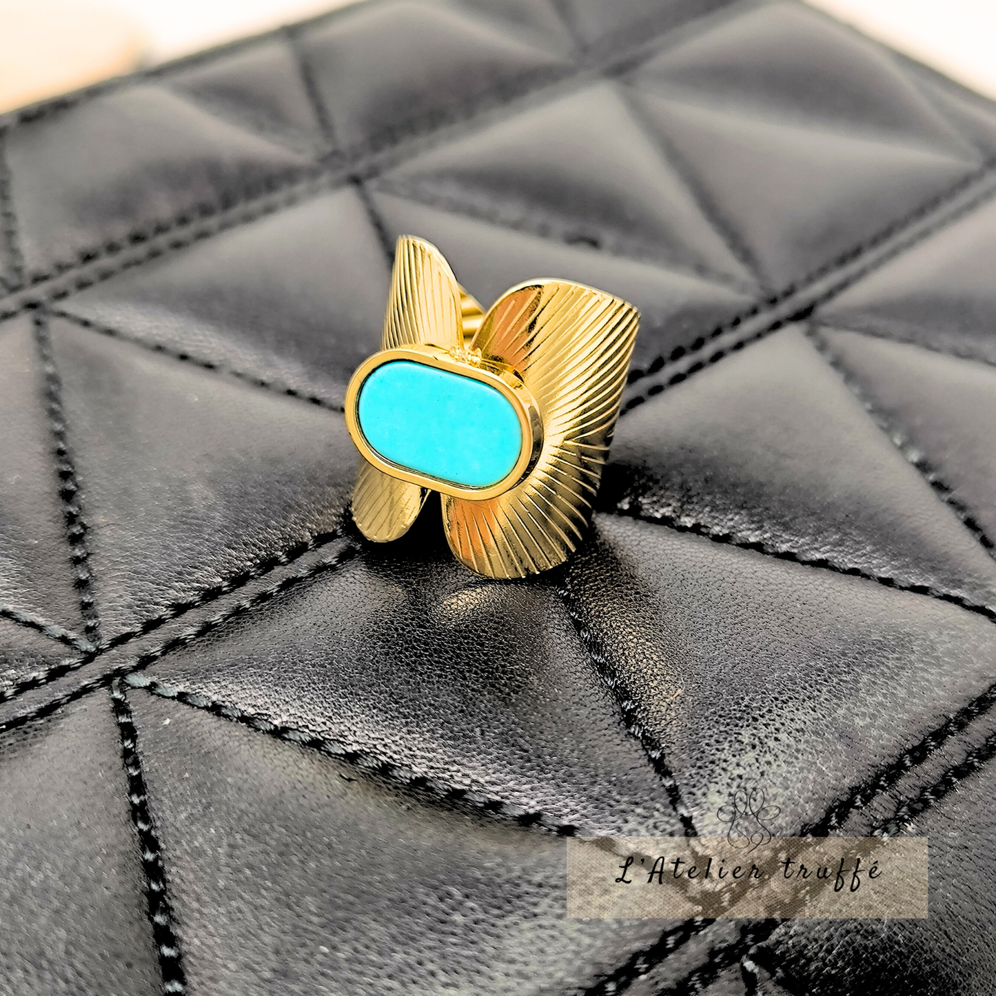 Bague “Azur Doré” – Bohm Paris