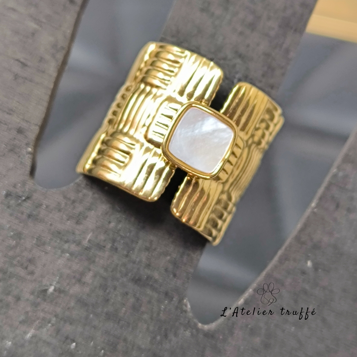 Bague “Capucine blanche” – Bohm Paris