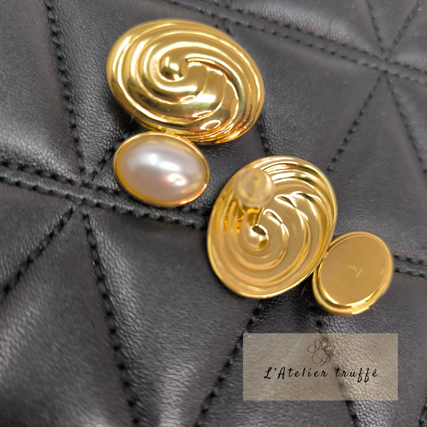 Boucles d’oreilles "Élégance" - Bohm Paris - pierre naturelle