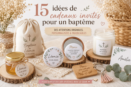 15 idées de cadeaux invités pour un baptême