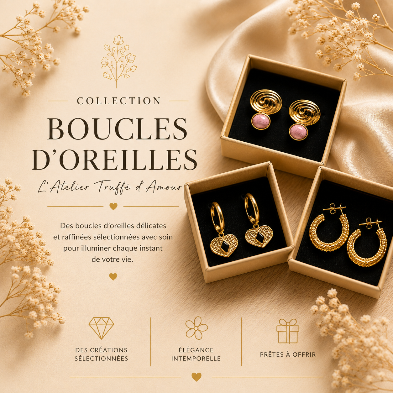 🌙 Boucles d'oreilles