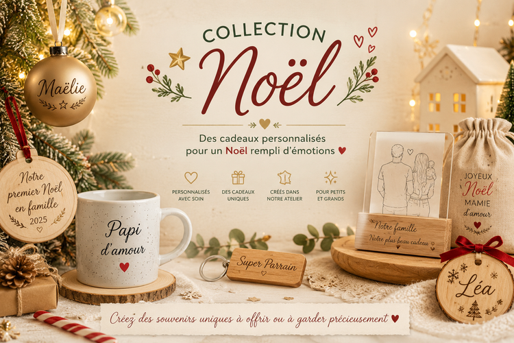 Cadeaux de Noël personnalisés