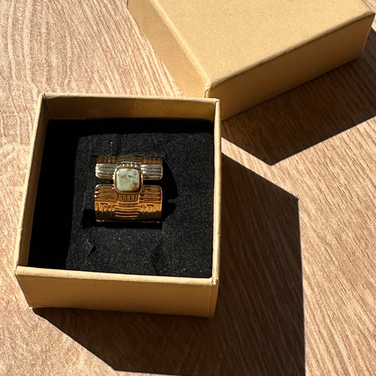Bague “Capucine verte” – Bohm Paris - pierre naturelle