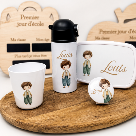 Coffret repas personnalisé enfant - Les Petits Rêveurs garçon