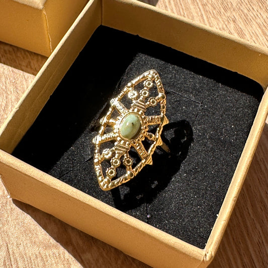 Bague “Élégia Verte” – Bohm Paris