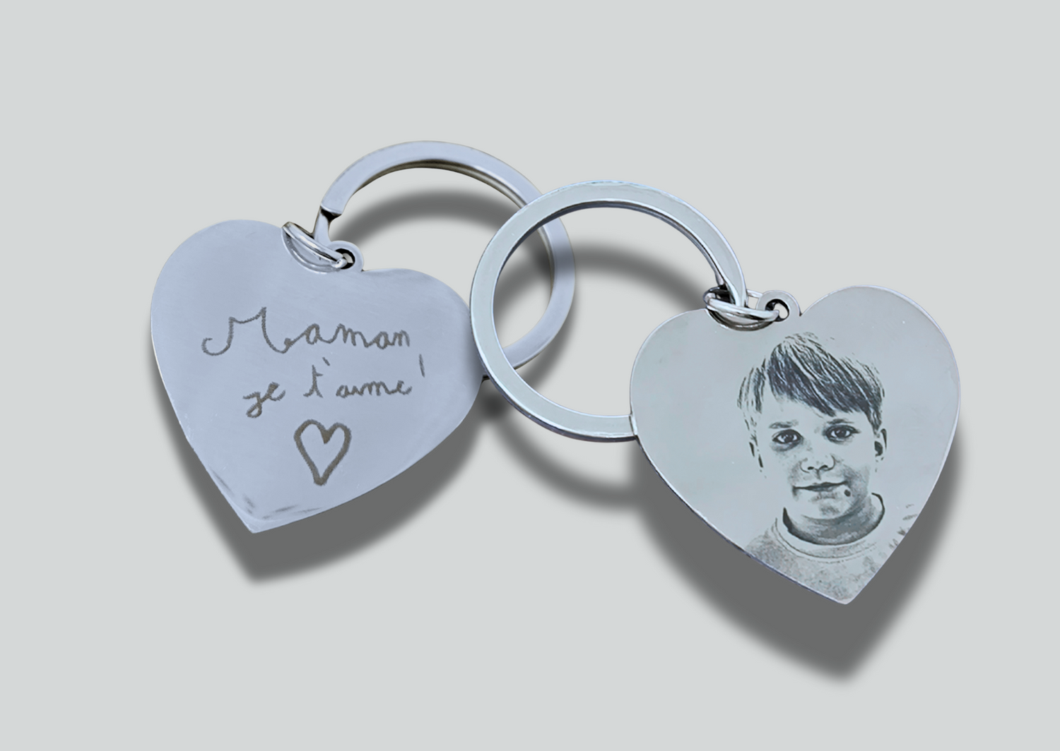 Porte-clés personnalisé gravé en acier inoxidable - cadeau personnalisé en France