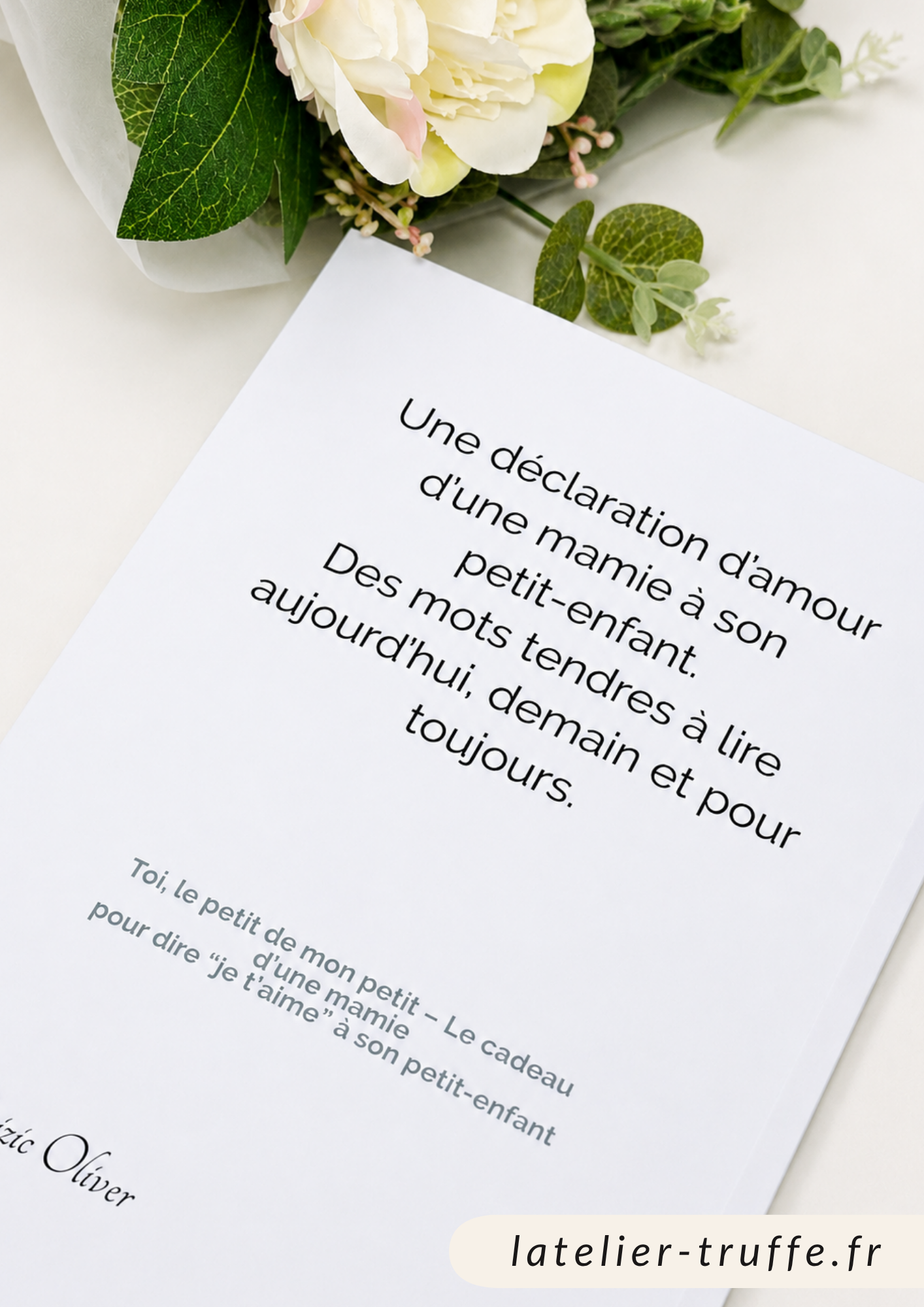 Petit livre « Toi, le petit de mon petit » – Déclaration d’amour d’une mamie à mon petit-enfant.