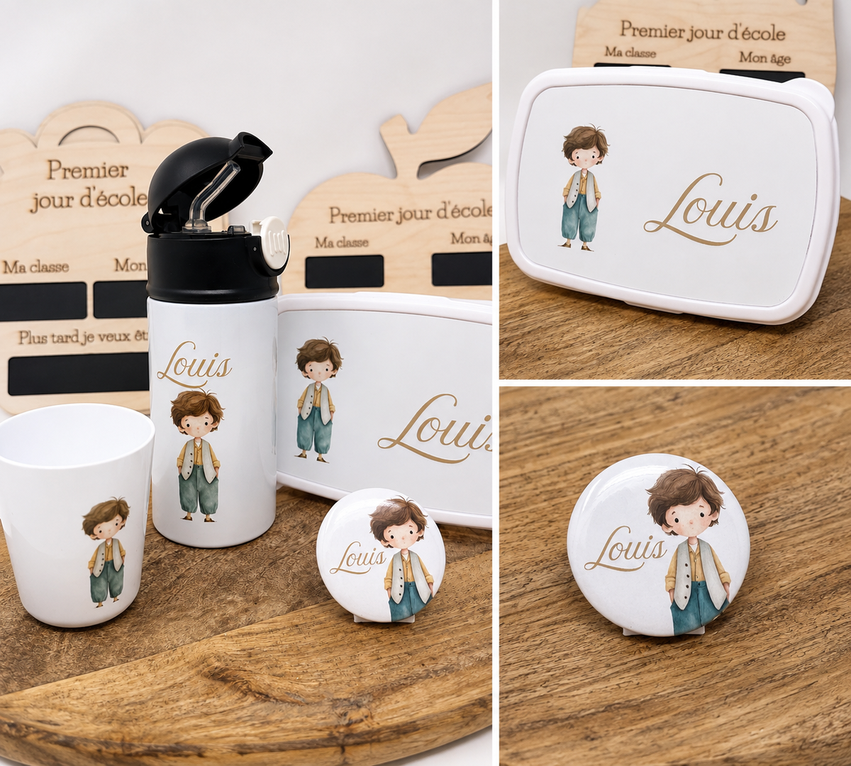Coffret repas personnalisé enfant - Les Petits Rêveurs garçon