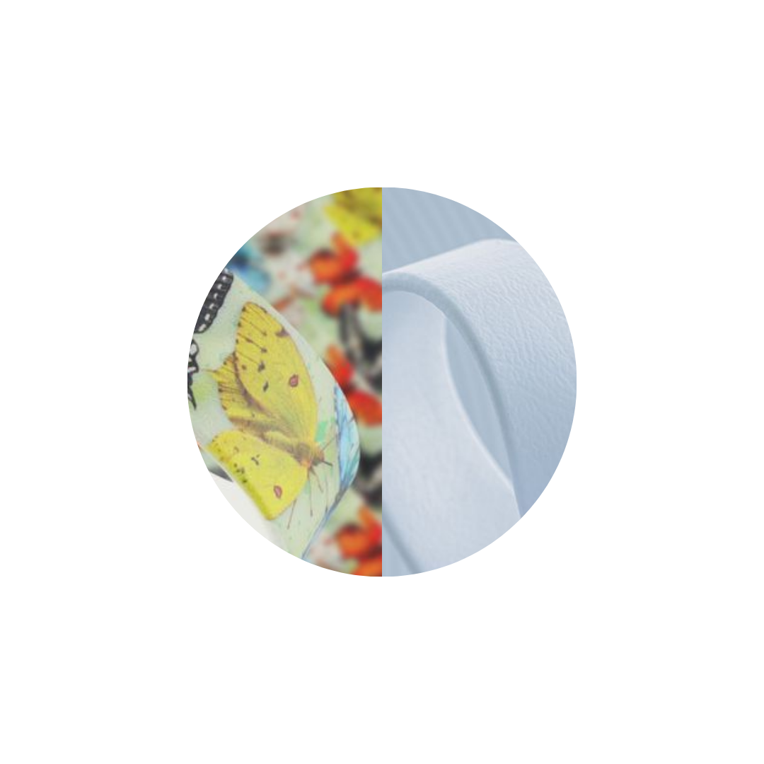 Collier « Papillon » en Biothane – Motif coloré, couleur au choix