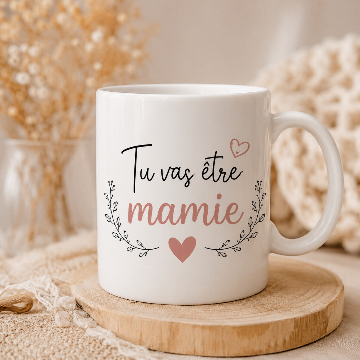 Mug “Tu vas être Mamie” personnalisé – Annonce grossesse originale