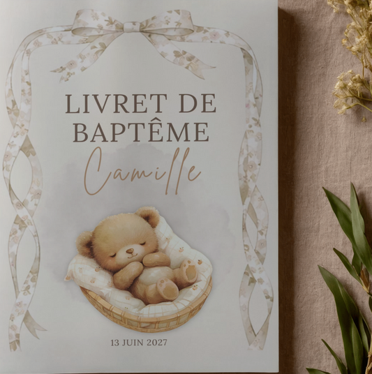 Livret de baptême personnalisé – Jusqu’à 20 pages
