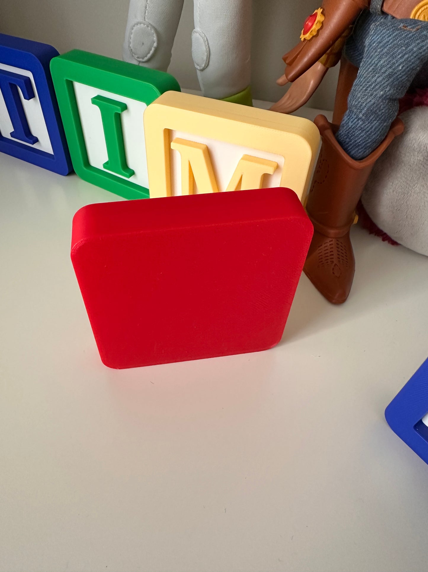 Prénom blocs rétro colorés     “ambiance Toy Story”