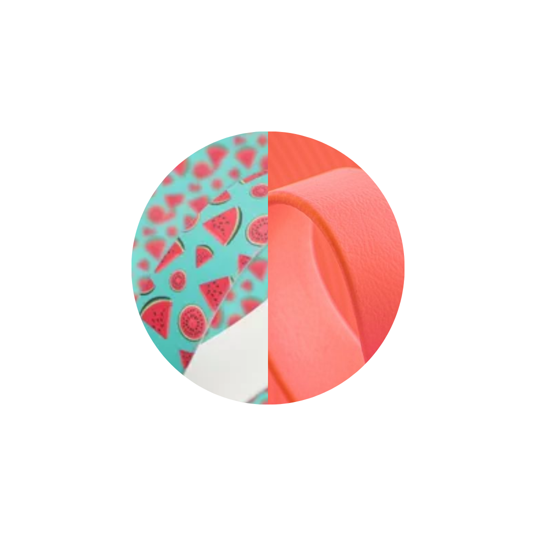 Collier « Pastèque » en Biothane – Motif fruité, couleur au choix