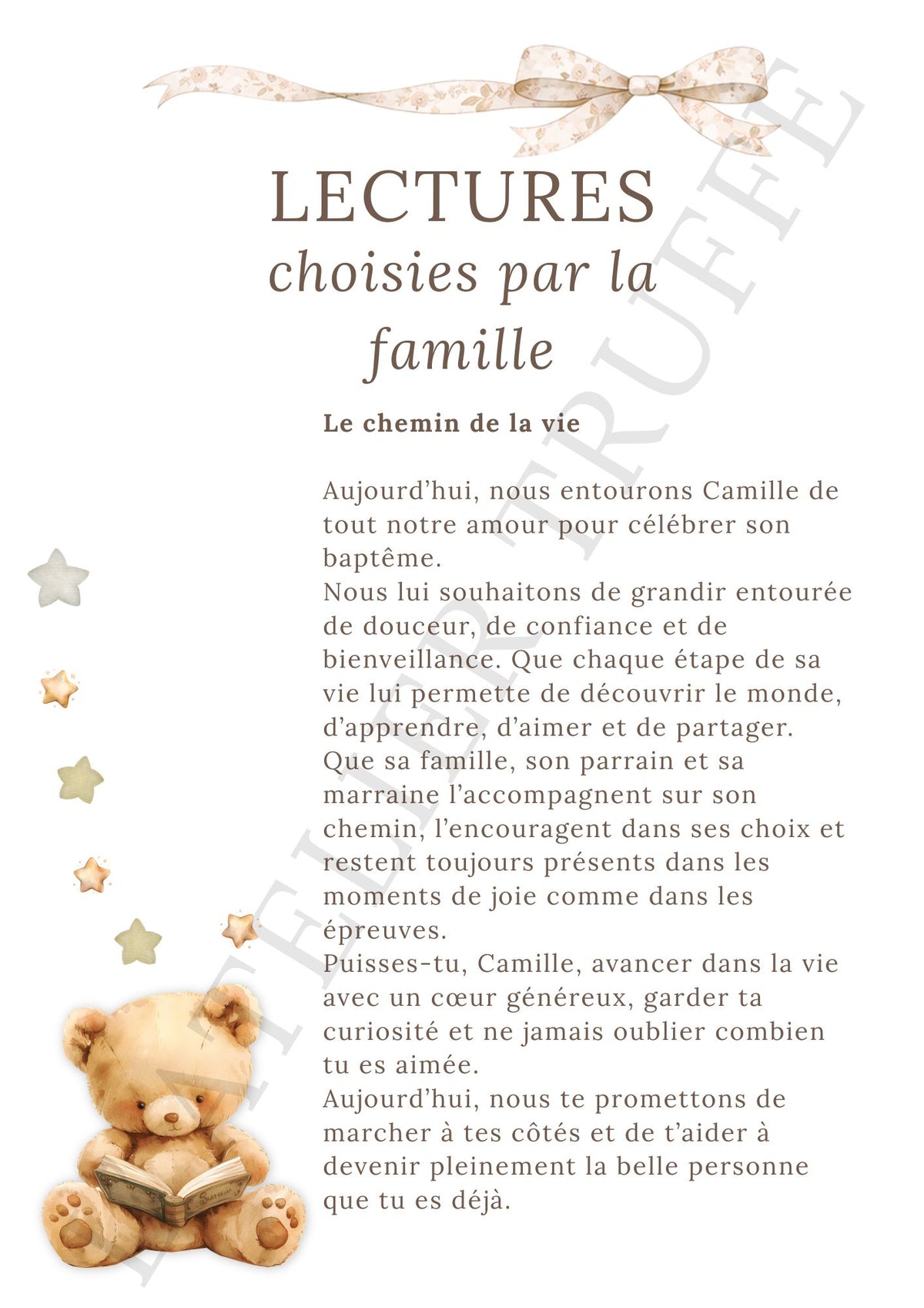Livret de baptême personnalisé – Jusqu’à 20 pages