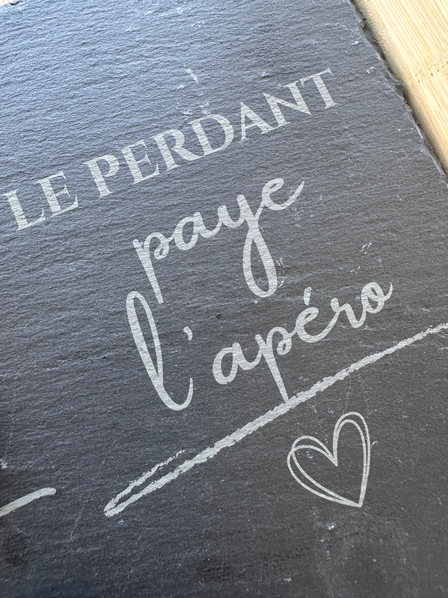 Planche apéro morpion « Le perdant paye l’apéro » – Bretzels & Fromages