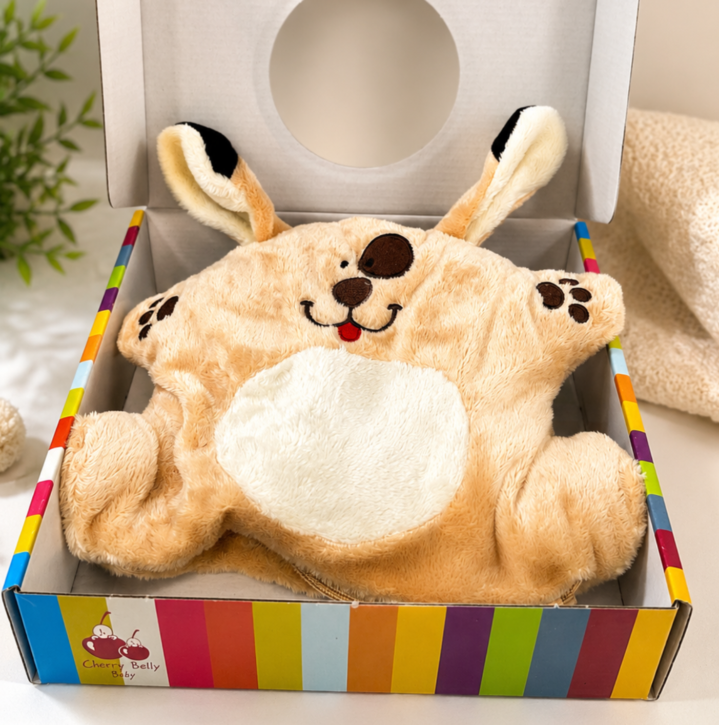 Bouillotte peluche chauffante chien 🐶 – Coussin amovible (Copie)