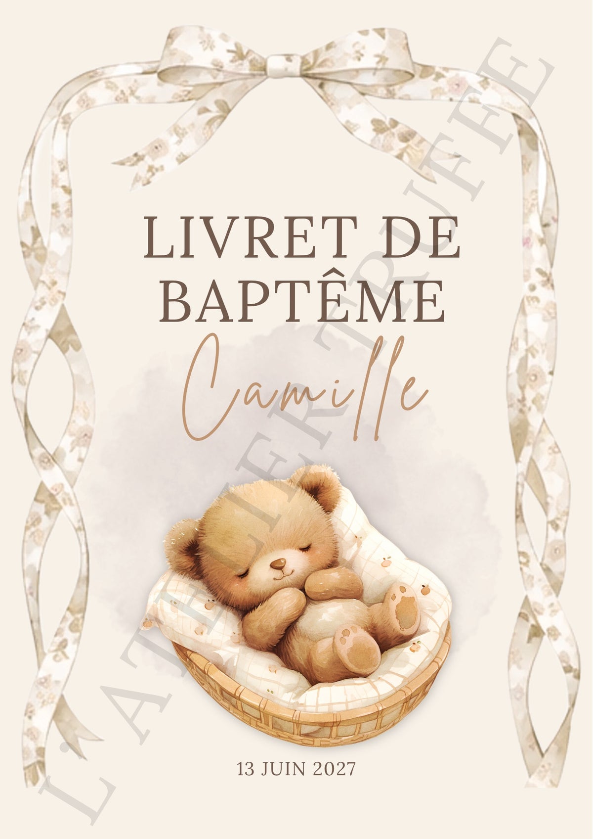 Livret de baptême personnalisé – Jusqu’à 20 pages