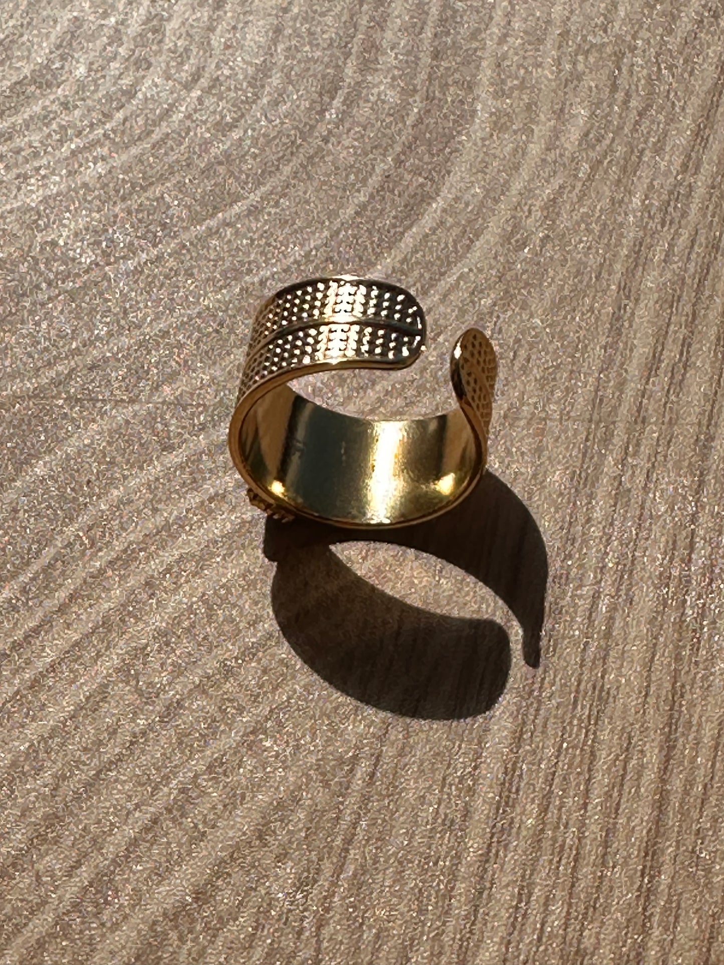 Bague “Ébène Dorée” – Bohm Paris - pierre naturelle