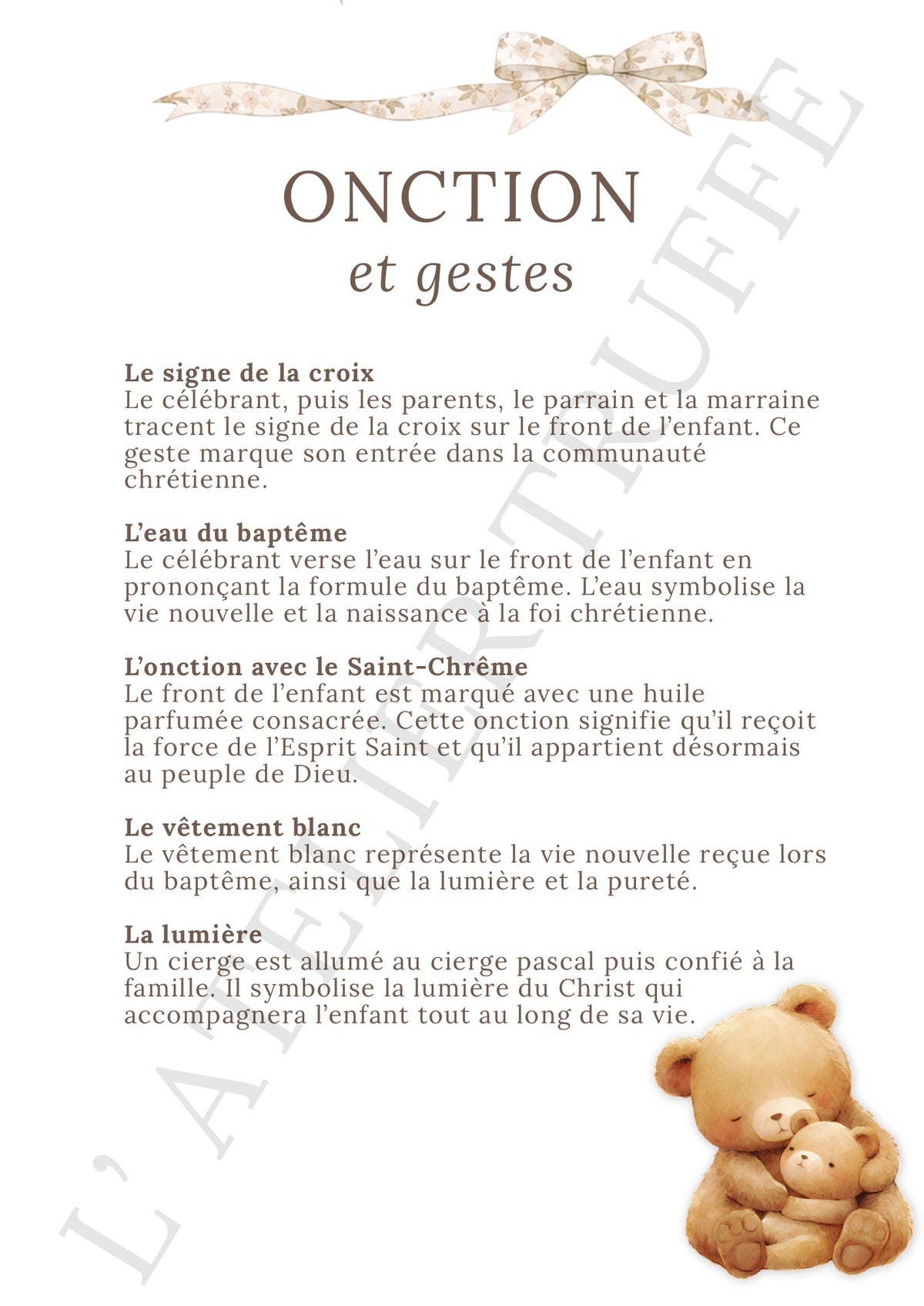 Livret de baptême personnalisé – Jusqu’à 20 pages