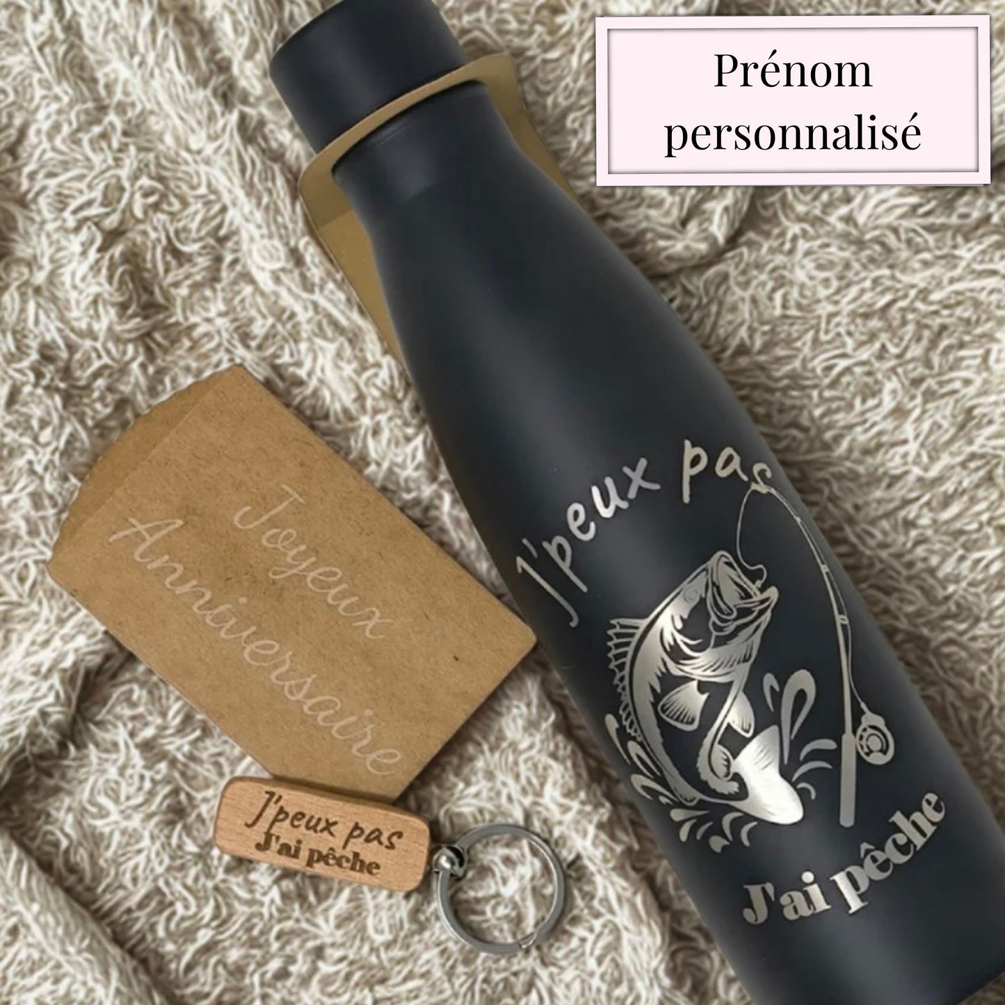 Gourde isotherme inox – “J’peux pas j’ai pêche”