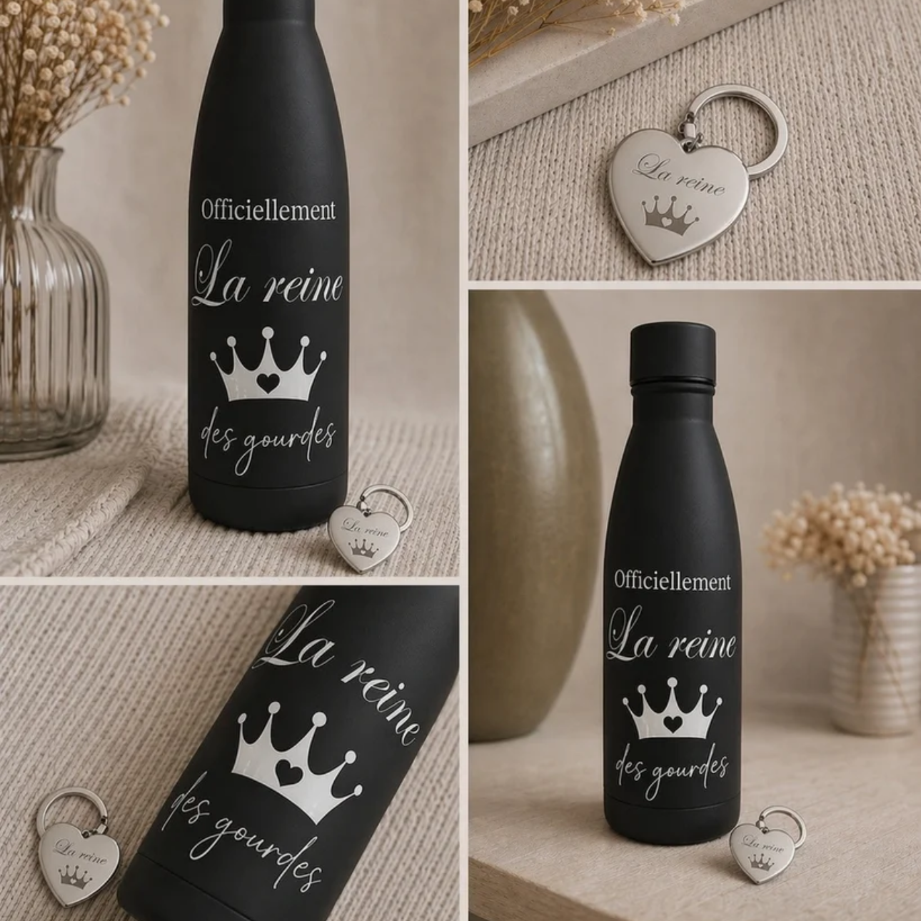 Gourde isotherme rose – “La reine des gourdes” 👑