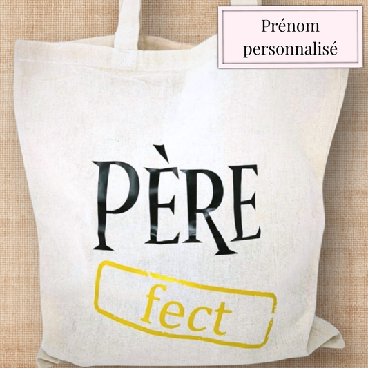 Tote bag Père-fect jaune – Édition limitée