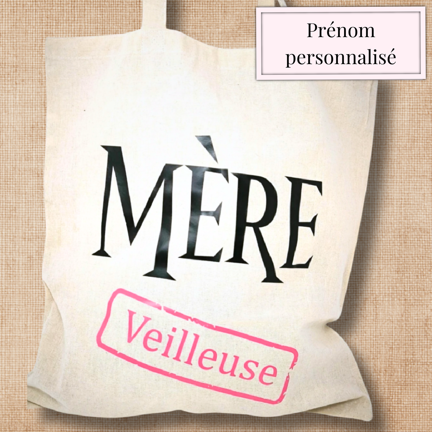 Tote bag "Mère Veilleuse rose" – Édition limitée