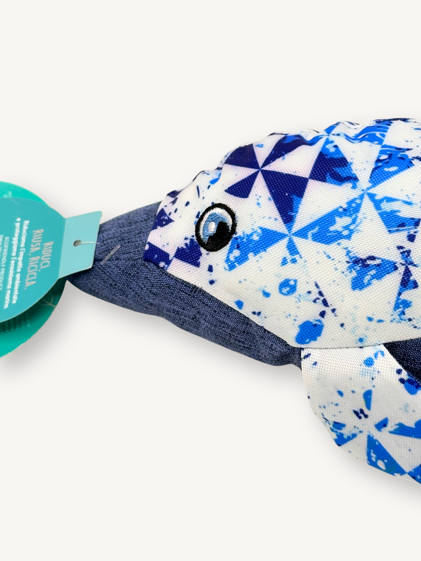 🐬 Jouet pour chien avec pouet-pouet – Dauphin bleu éco 🌊