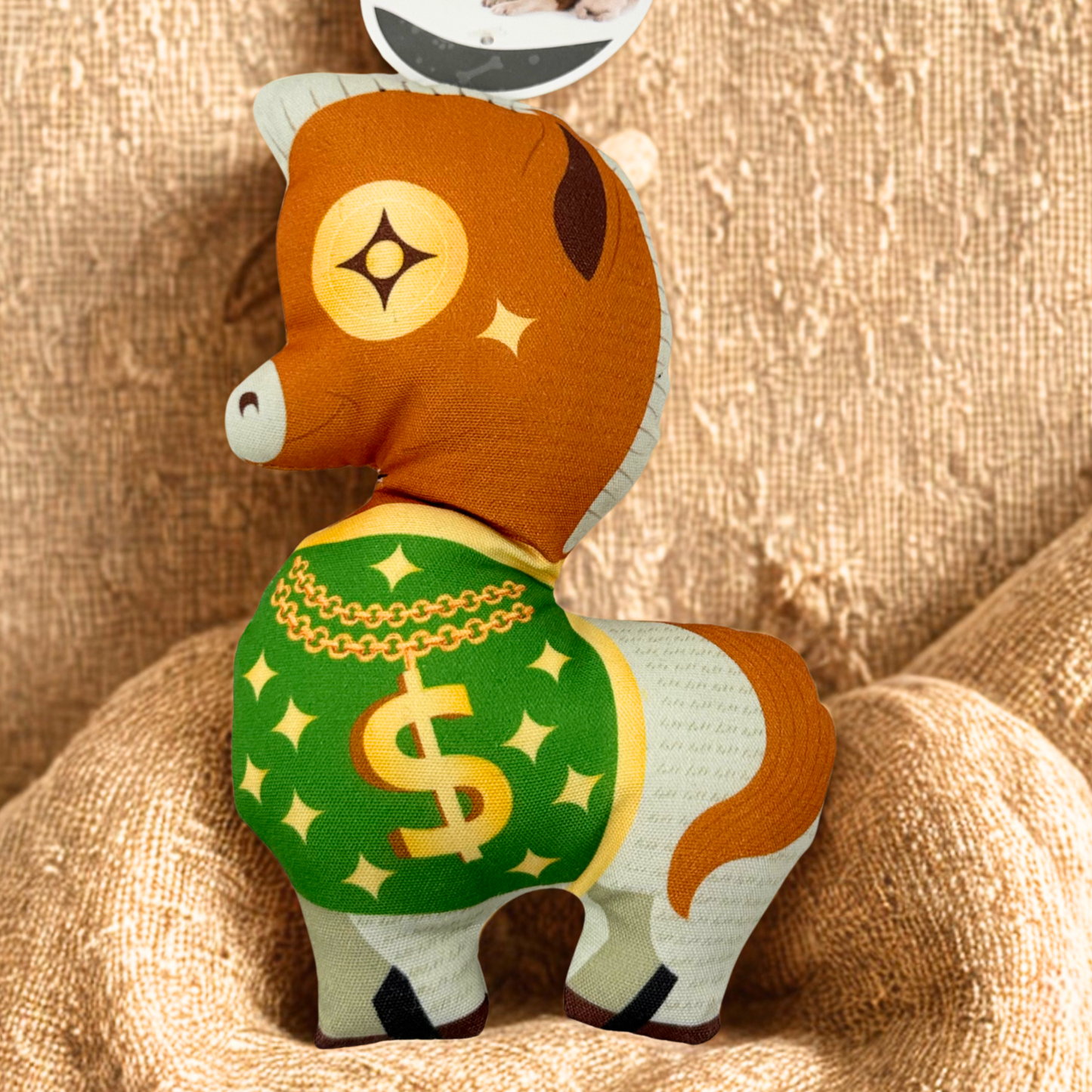 🧸 Doudou avec pouet-pouet Petit cheval “Dollar”