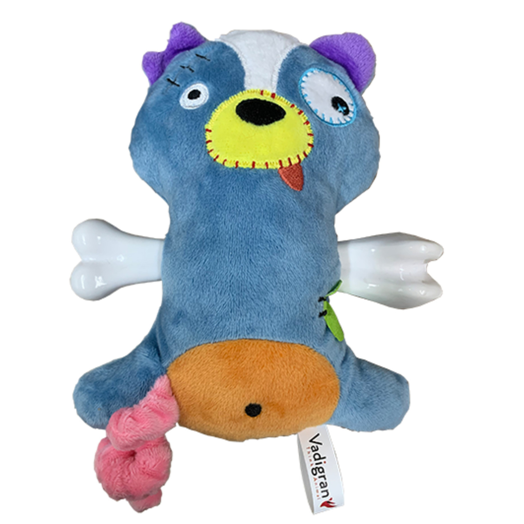 VADIGRAN - Jouet chien Scary putois avec os