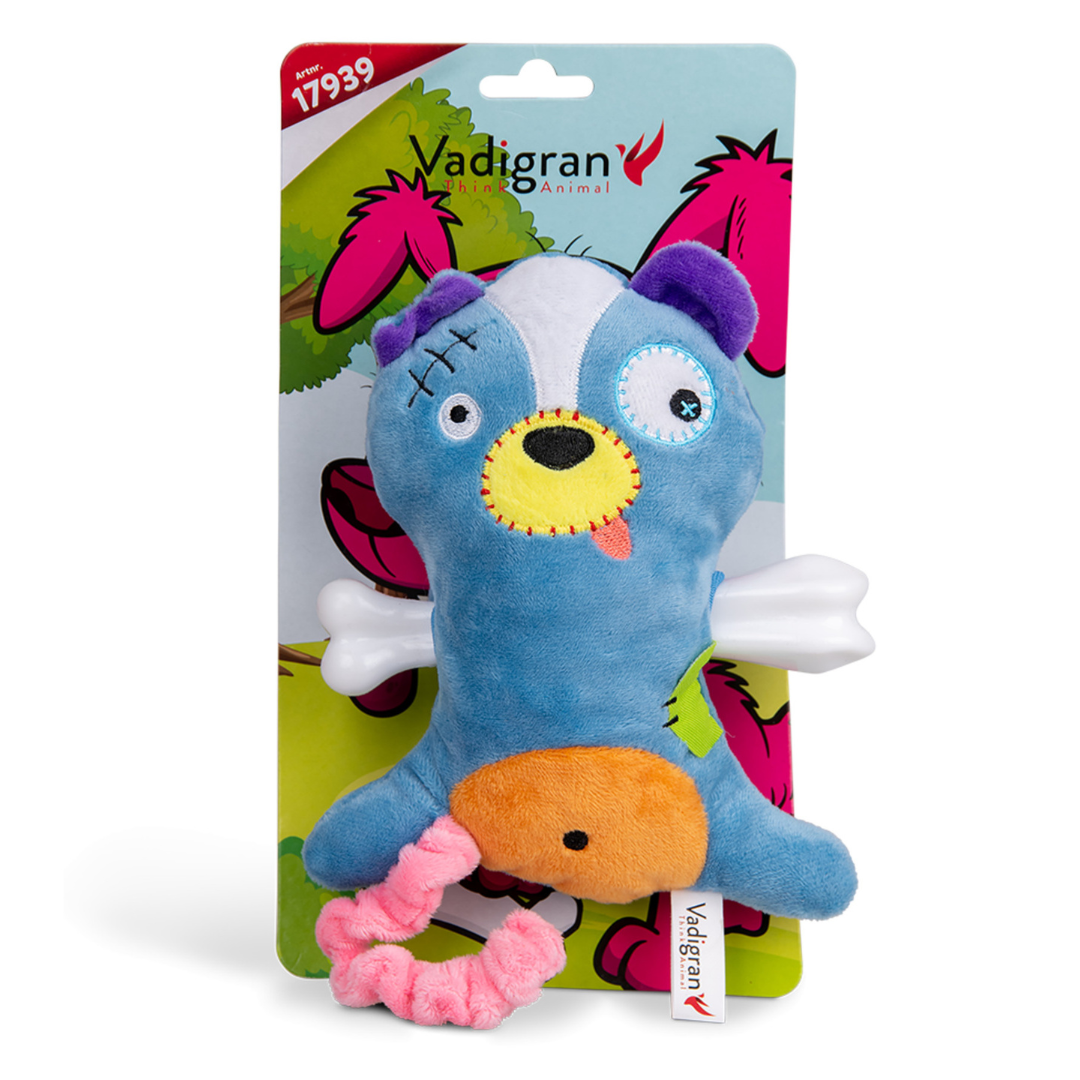 VADIGRAN - Jouet chien Scary putois avec os