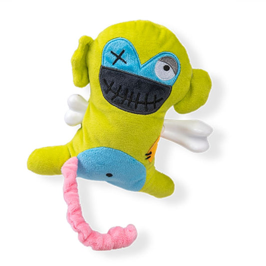 VADIGRAN - Jouet doudou peluche Scary singe avec os
