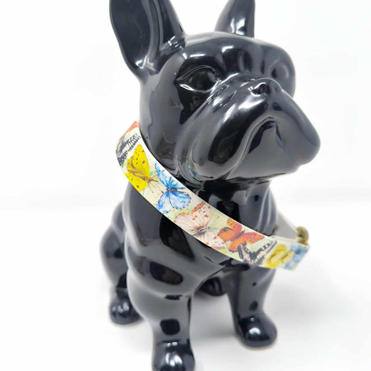 Collier « Papillon » en Biothane – Motif coloré, couleur au choix