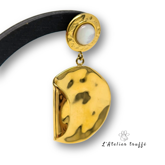 Boucles d’oreilles “Lune Dorée” – Bohm Paris