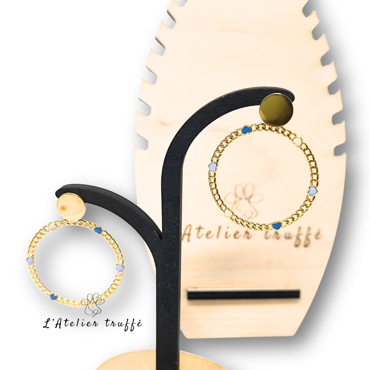 Boucles d’oreilles “Amour doré” – Bohm Paris