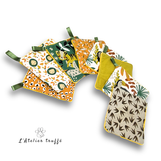 🐯 Lingettes “Petit Sauvage” – Création artisanale unique