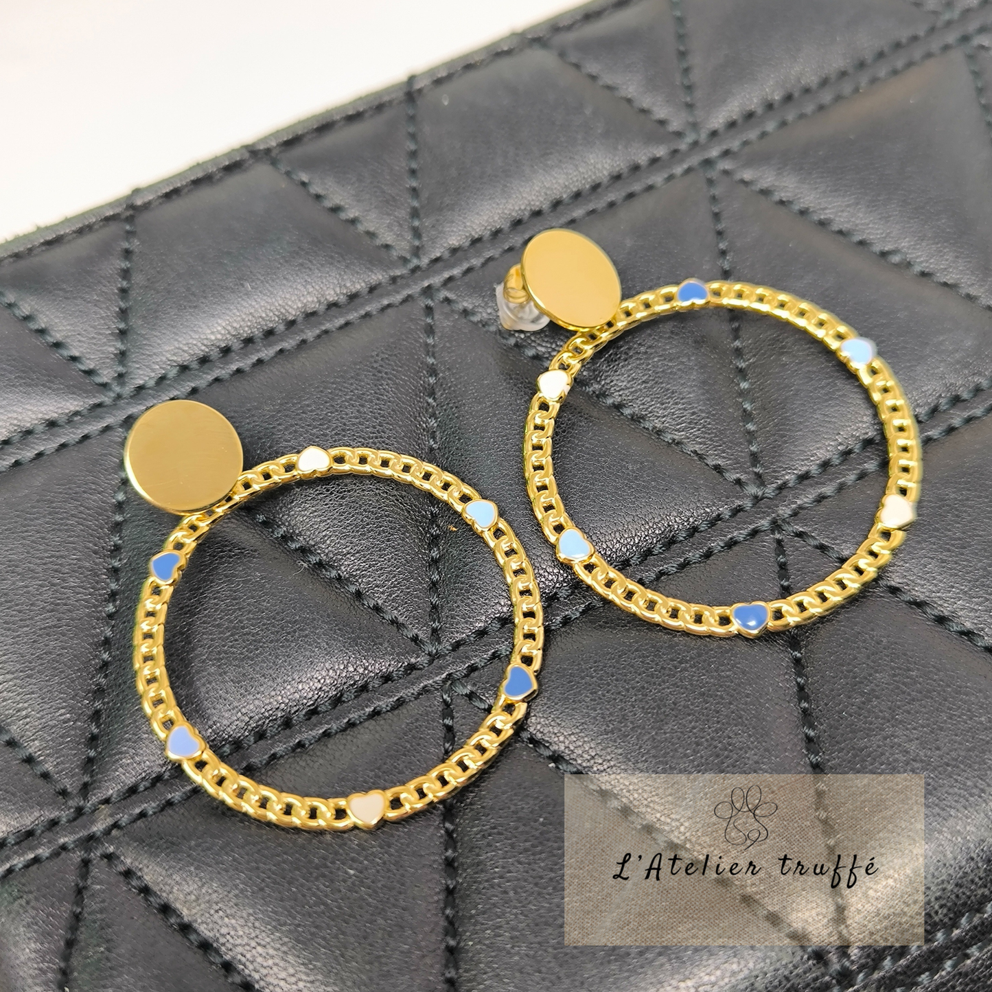 Boucles d’oreilles “Amour doré” – Bohm Paris