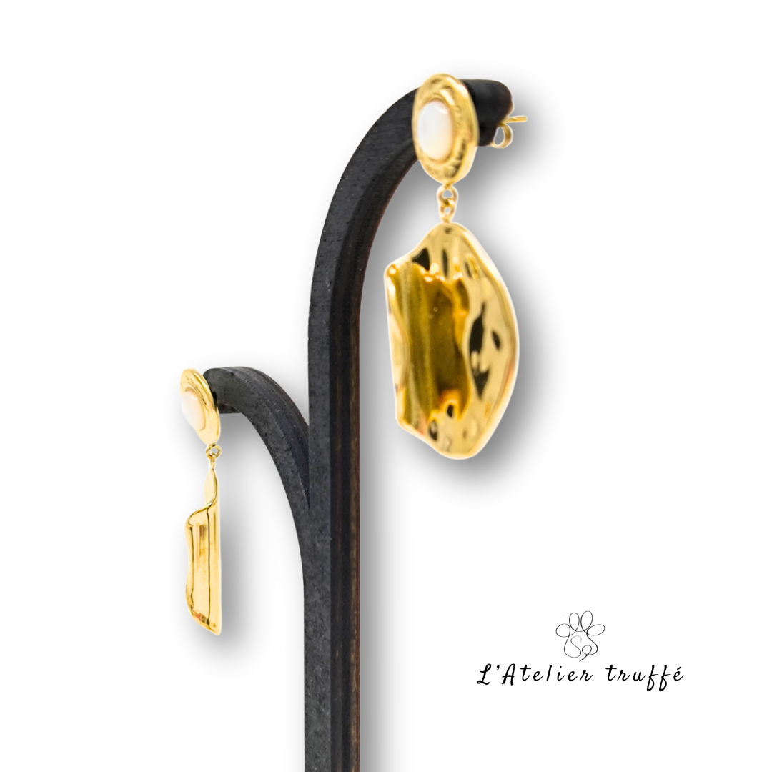 Boucles d’oreilles “Lune Dorée” – Bohm Paris