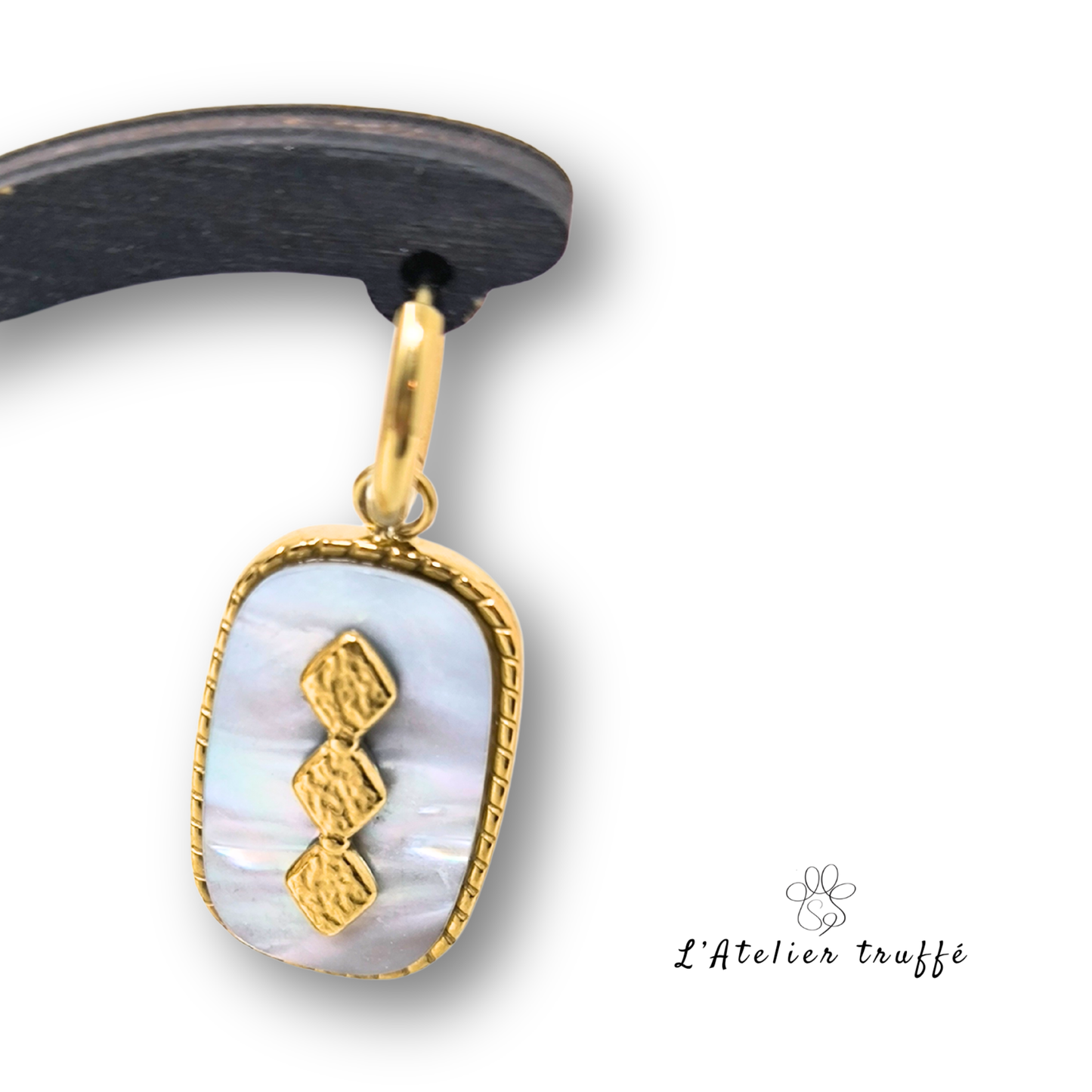 Boucles d’oreilles « Soléa Nacrée » – Bohm Paris