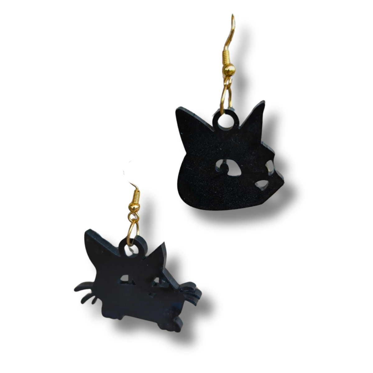 Boucles d’oreilles Chats noirs – Acrylique | Édition limitée