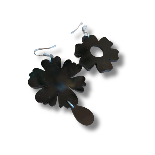 Boucles d’oreilles Fleurs – Acrylique | Édition limitée
