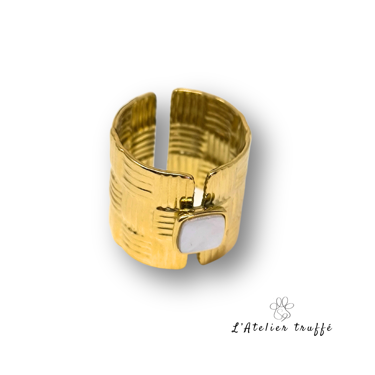 Bague “Capucine blanche” – Bohm Paris