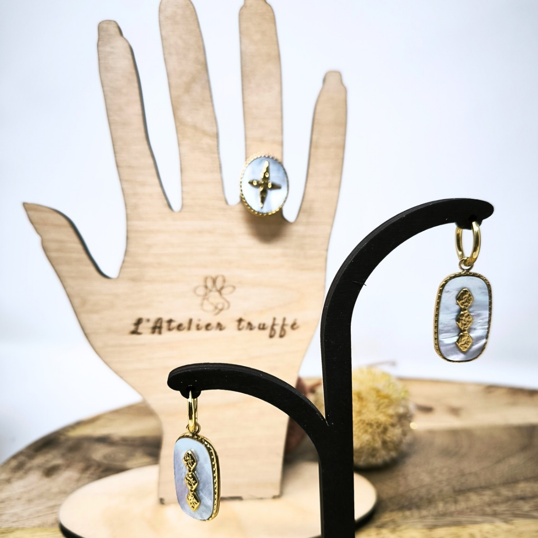 Bague Soléa Nacrée – Bohm - pierre naturelle