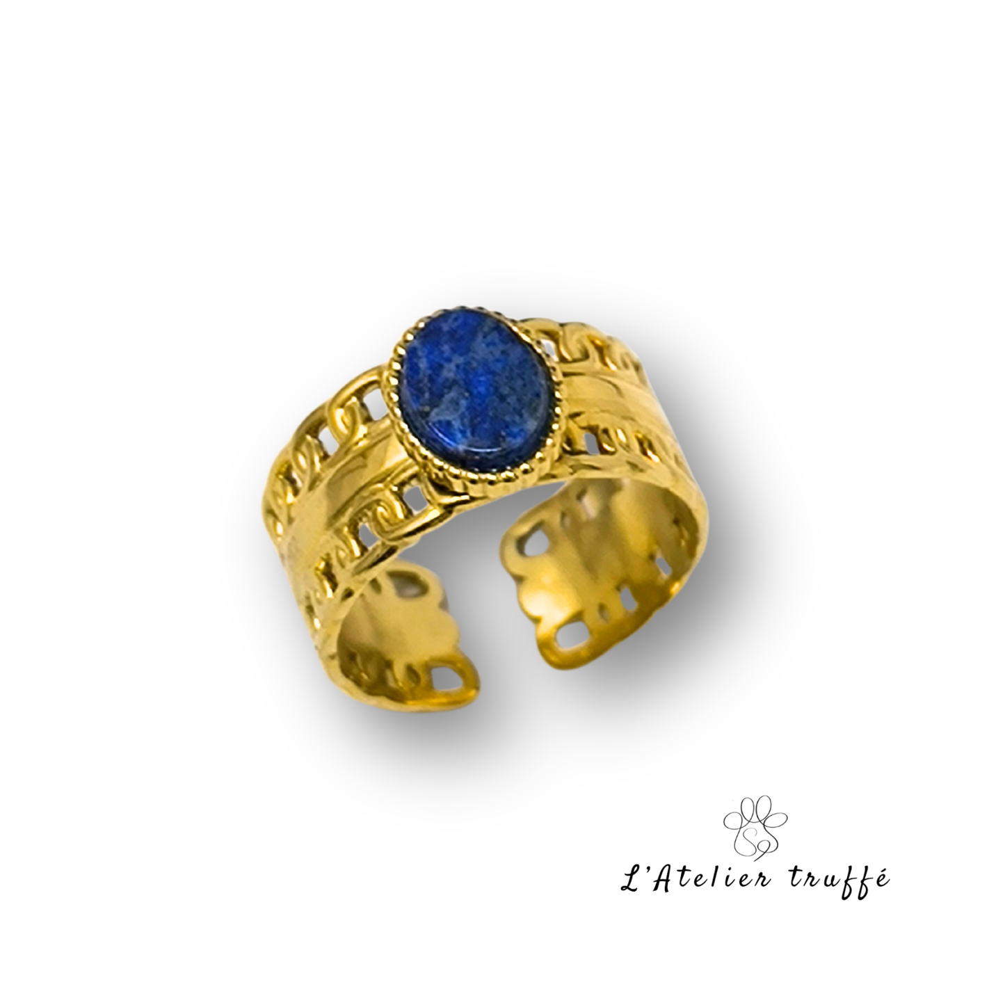 Bague "Lapis Dorée" – Bohm Paris