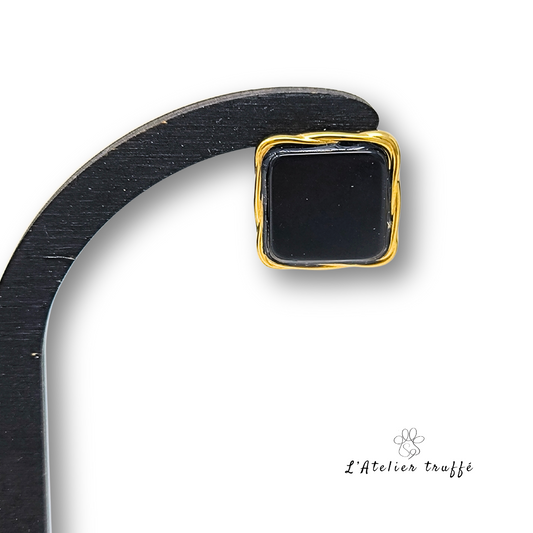Boucles d’oreilles “Éclipse Noire” – Bohm Paris