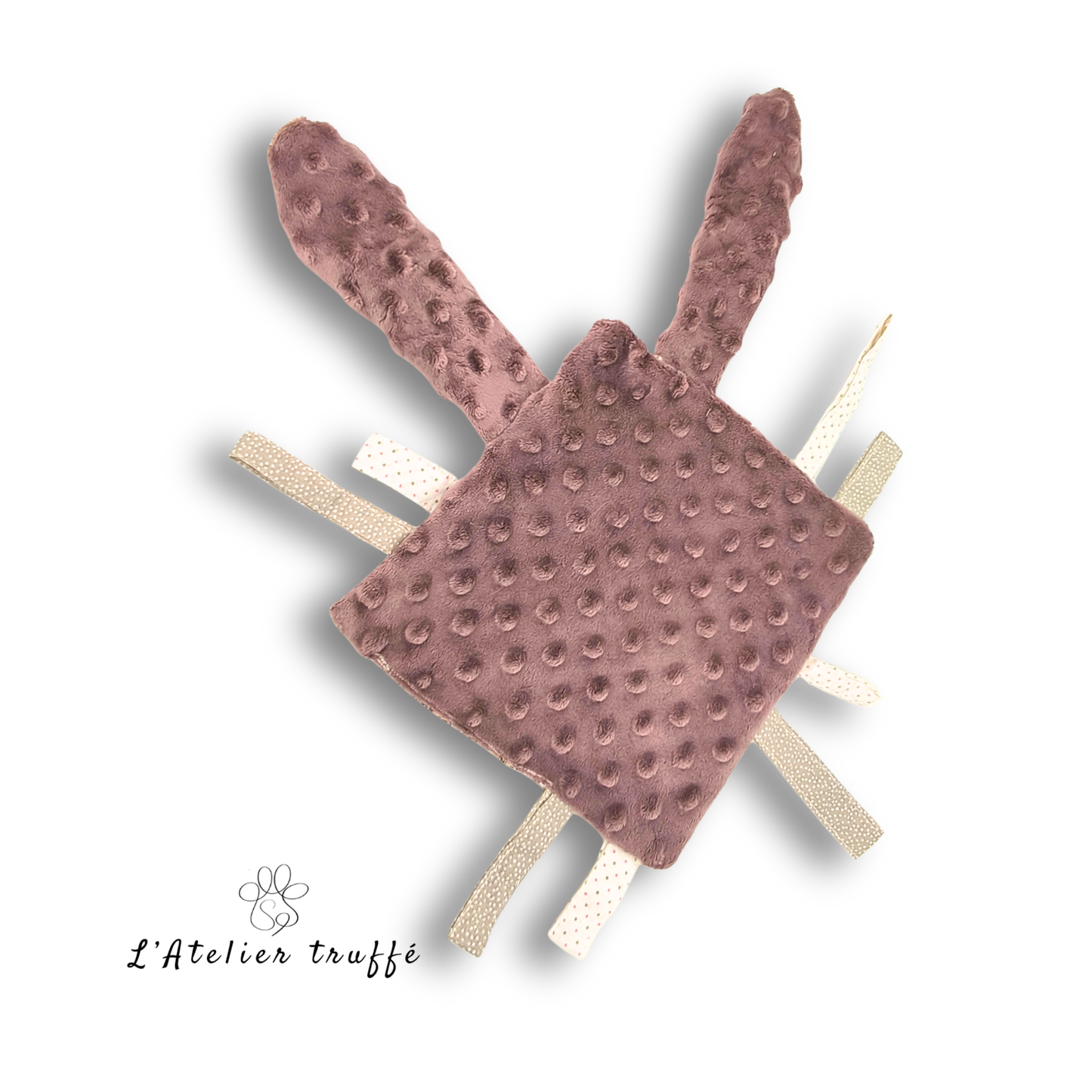 Doudou “Petite Douceur” – Création artisanale unique 🌸