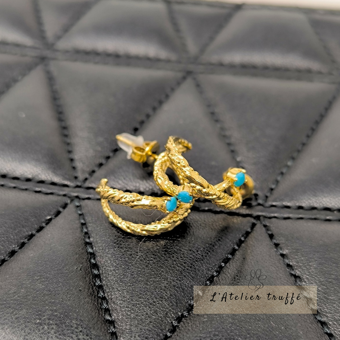 Boucles d’oreilles “Ciel d’Azur” – Bohm Paris