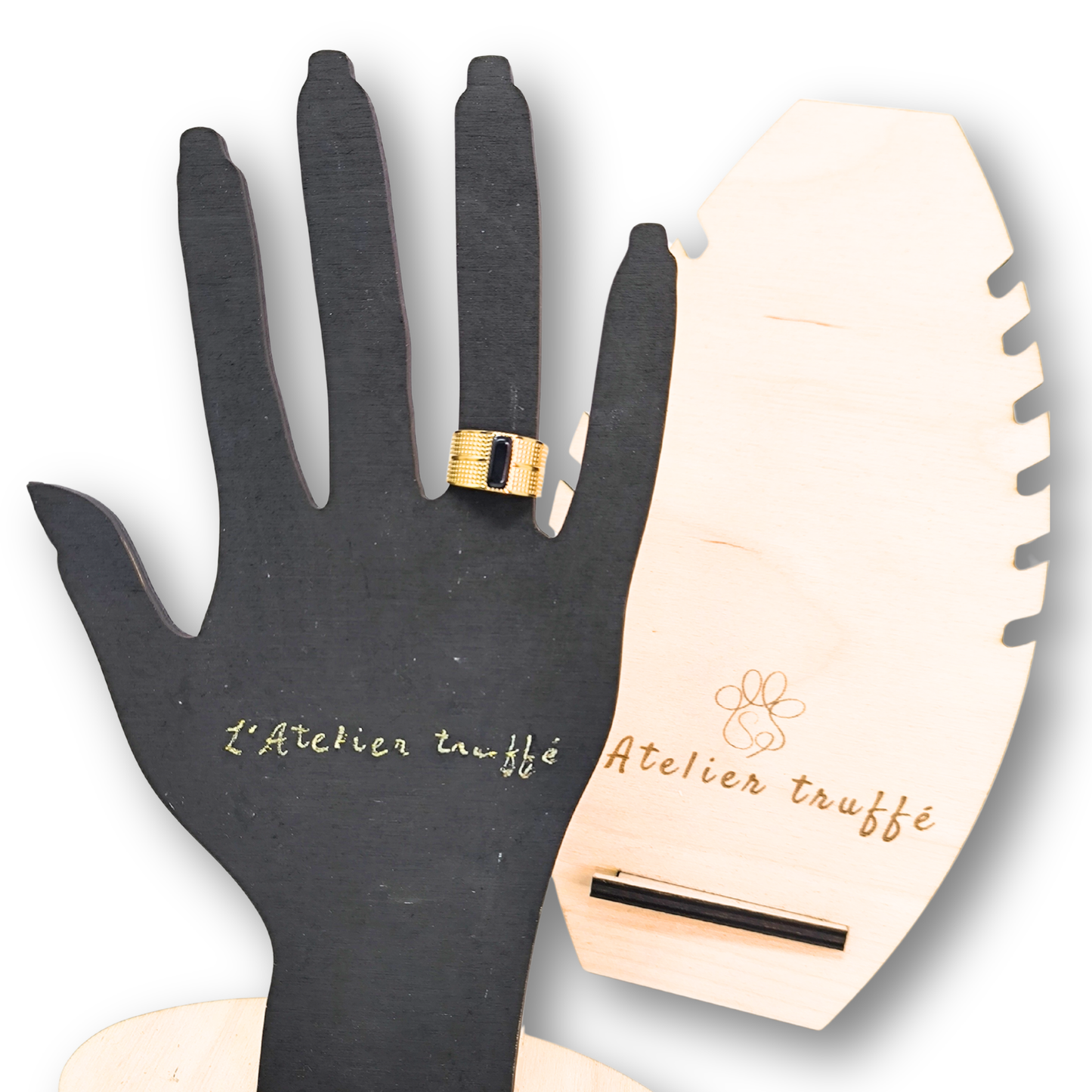 Bague “Ébène Dorée” – Bohm Paris